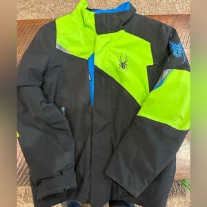 Boys’ Spyder Winter Jacket and Hat- Gently Used- Size 14